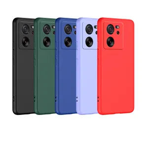 Redmi Note 13 Pro/Poco X6Pro/Poco M6 Pro/Redmi A3 2MM 용 실리콘 후면 커버 오리지널 실리콘 피부 친화적 모바일 커버 케이스