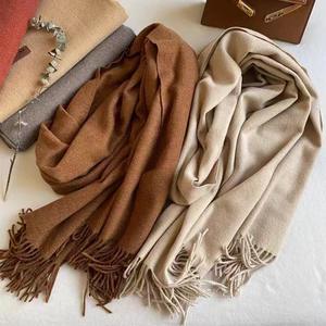 وشاح صوف طويل عالي الجودة دافئ من الكشمينة وشاح بشراشيب للنساء - Product Image 3