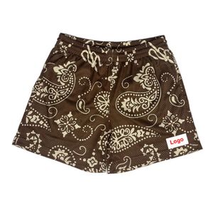 All'ingrosso <span class=keywords><strong>pantaloncini</strong></span> sportivi estivi de hombre gym stampati a doppio strato personalizzati streetwear active wear <span class=keywords><strong>bandana</strong></span> mesh shorts produttore - Product Image 4