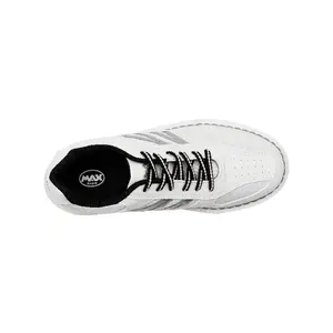 Sports shoe manufacturer Latest sports Breathable leather manufactured white flat sneakers Black casual shoes for men and women