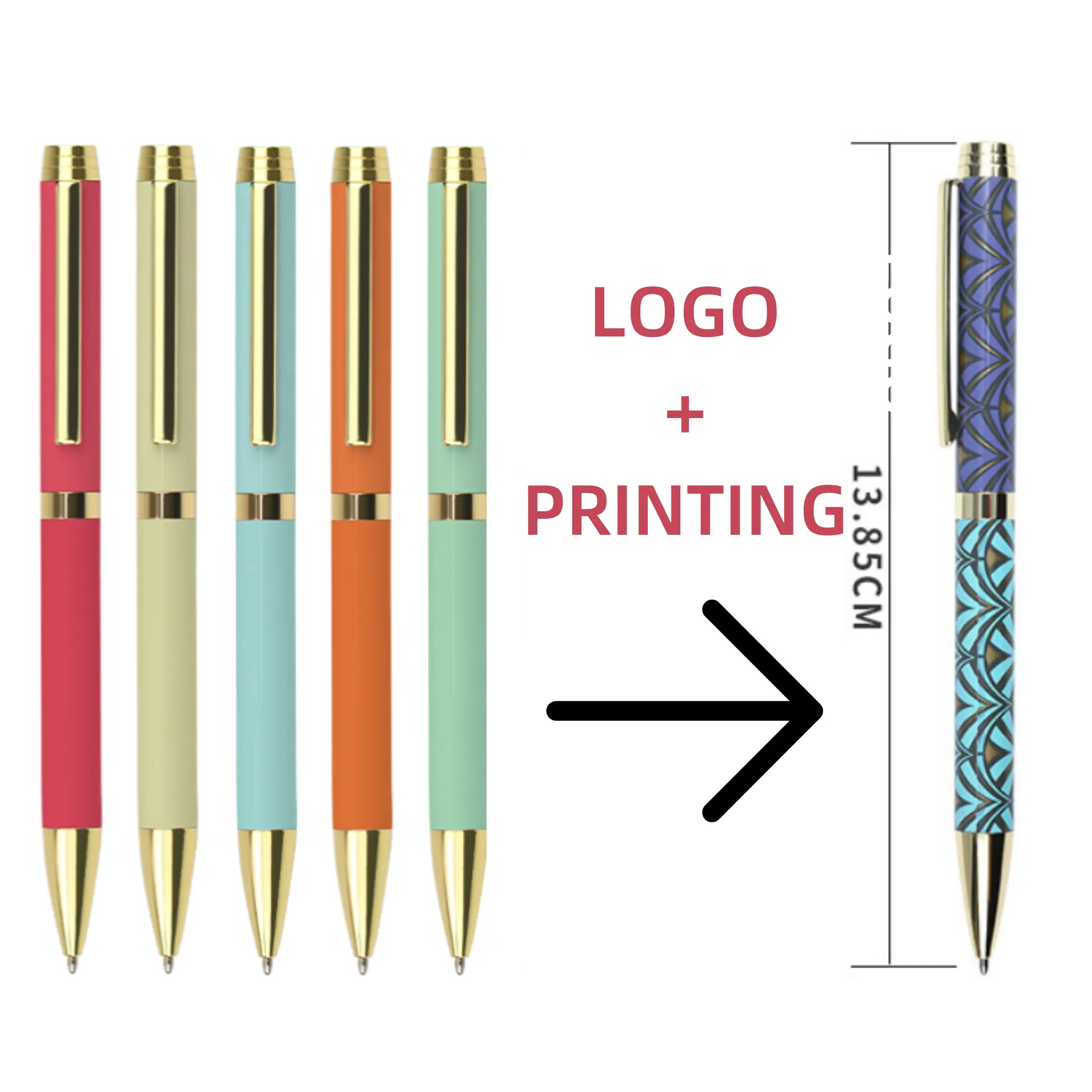 ปากกาหัวบอลโลหะแบบกำหนดเองได้,สีมาการารูราคาถูกอุปกรณ์การเรียนและสำนักงาน