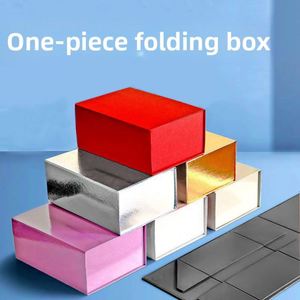 Emballage en carton papier de luxe avec logo personnalisé, fermeture magnétique pliable, boîte cadeau - Product Image 4