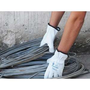 Guantes de cuero Cofra CORBEL con protección mecánica media (12 pares) - Product Image 2