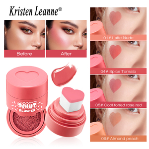 Fard à joues liquide naturel nude en velours en forme de beignet Kristen Leanne Love Air Cushion Stamp Sponge Seal - Product Image 6