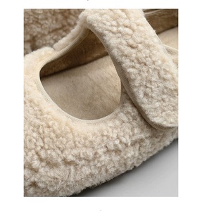 New Winter Unisex Teddy Fleece <b>Indoor</b> <b>Shoes</b> Light Warm Non-slip Faux Wool Plush Slippers for Yoga & Home Available For Wholesale - Product Image 5