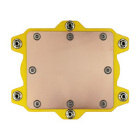 Pour bloc de refroidissement par eau CPU SP5 avec système de refroidissement liquide personnalisé en matériau cuivre pour ordinateur et serveur AI Cloud Computing