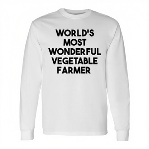 Camiseta de manga larga del agricultor de vegetales más maravilloso del mundo - Product Image 2