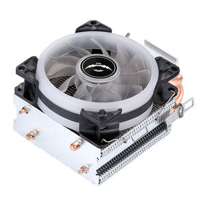 Qiuz2 2 isı boruları CPU isı emici masaüstü bilgisayar LGA 2011 X99 X79 anakart 4 dakika sessiz Fan 90mm için yanar - Product Image 4