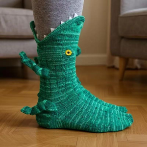 Vente chaude Chaussettes en peluche d'animaux au crochet 3D Chaussettes parent-enfant pour enfants et adultes Chaussettes d'hiver au crochet Vente en gros en vrac Livraison directe - Product Image 5
