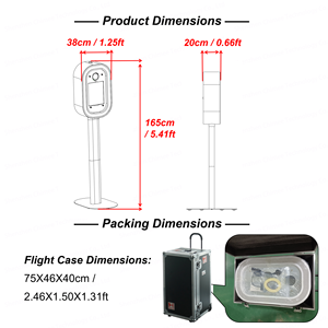 Photomaton professionnel de haute qualité pour appareil photo reflex numérique, ovale, avec iPad, avec appareil photo et imprimante en option, location pour fête, support pour selfie - Product Image 4