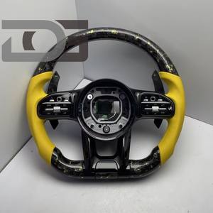 Volante de Fibra de Carbono <span class=keywords><strong>para</strong></span> Mercedes Clase CLS C218 Clase E W212 Clase GLA X156 GLK X204 Volante de Carreras LED - Product Image 4