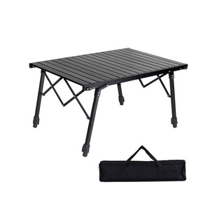 Table pliante moderne en aluminium réglable pour le camping en plein air - Légère et facile à transporter pour les barbecues, les randonnées, les pique-niques, l'utilisation à l'hôtel (marque personnalisée) - Product Image 1