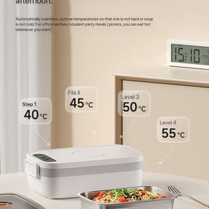 OEM Design 14000Mah <b>Battery</b>-<b>powered</b> Rechargeable Lunch Box Portable Travel Cordless <b>Heated</b> Food Warmer for Outdoor - Product Image 4
