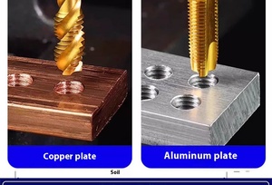 Premium Spiral Flute <span class=keywords><strong>Thread</strong></span> Tap HSS TiN Coated Through Hole CNC Usinagem Stainless Steel Alloy <span class=keywords><strong>Thread</strong></span> Tools M3 M12 - Product Image 6
