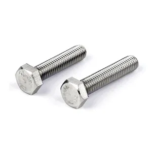 Manufacturers Customized stainless 304 or carbon steel Grade 4.8 8.8 10.9 12.9 DIN 933 Flat head hexagon head cap screws bolts