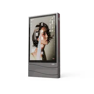 Lettore Video multimediale pubblicitario per sistema operativo Android con Display LCD doppio Siede all'aperto