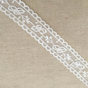 Dentelle en organza / dentelle en maille de polyester avec broderie complexe soluble dans l'eau pour textiles de maison, sacs, projets de décoration DIY - Product Image 5