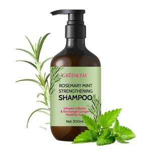 <span class=keywords><strong>Shampoo</strong></span> à la menthe et au romarin biologique, vente chaude, infusé à la biotine, hydratant, antipelliculaire, nettoie, renforce les cheveux faibles et cassants, 300 ml - Product Image 1