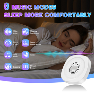 <b>Mini</b> Size Wireless Electric <b>USB</b> Rechargeable Battery Portable Soothing Sounds White Noise Sleep Aid Machine RGB Household - Product Image 3