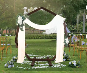 Arche <span class=keywords><strong>de</strong></span> <span class=keywords><strong>mariage</strong></span> en bois en forme <span class=keywords><strong>de</strong></span> heptagone pour la décoration <span class=keywords><strong>de</strong></span> jardin, <span class=keywords><strong>toile</strong></span> <span class=keywords><strong>de</strong></span> <span class=keywords><strong>fond</strong></span> pour fête <span class=keywords><strong>de</strong></span> <span class=keywords><strong>mariage</strong></span> <span class=keywords><strong>champêtre</strong></span> en extérieur - Product Image 3