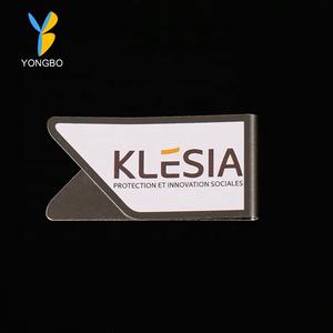 プロモクリッププロモーションさまざまな種類環境に優しい金属紙クリップカスタムロゴ - Product Image 4