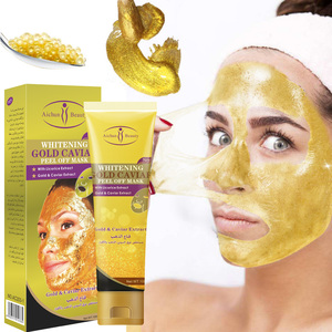 OEM Peel Off Mascarilla 100mL 24K Oro Blanqueamiento Caviar Peel Off Mascarilla Limpieza facial Eliminación de arrugas Mascarilla facial hidratante - Product Image 1