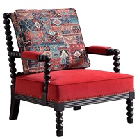 Fauteuil d'appoint en bois de luxe moderne de style mi-siècle pour salon, chambre, hôtel, design en cuir individuel