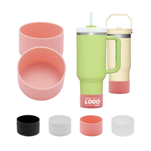 75mm Anti-slip Silicone Water Bottle <b>Boot</b> Cup Bottom Protective Sleeve <b>Cover</b> Fits 12oz to 24oz Tumbler - Product Image 1