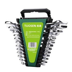 Tuosen Double-Head Opening Wrench 13mm 16mm 17mm 19mm 22mm 24mm High Carbon Steel Industrial Automotive Repair <b>Tool</b> - Product Image 3