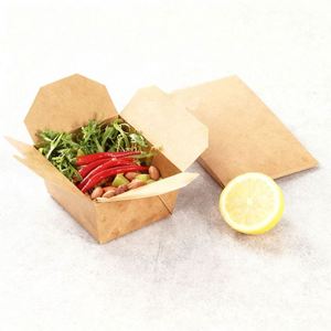 OEM Food Safe Kraft Paper <b>Box</b> with Complimentary Design Certified <b>Packaging</b> for Restaurants and Food Businesses - Product Image 2