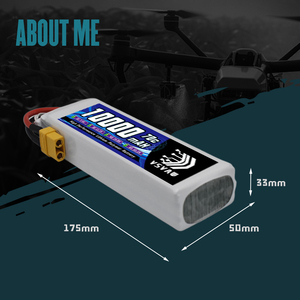 VSVAW 3S <strong>Lipo</strong> <strong>Battery</strong> 70C <strong>10000mAh</strong> 11.1V <strong>Lipo</strong> <strong>Battery</strong> with T/XT60/XT90 Connector for RC Airplane Quadcopter Helicopter FPV Drone - Product Image 5