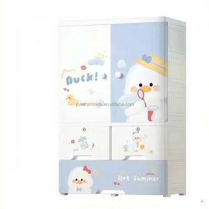 Lemari Pakaian Anak Motif Lucu 4 Lapis Portable, Lemari Laci Bayi Kapasitas Besar, Laci Penyimpanan Plastik - Product Image 5