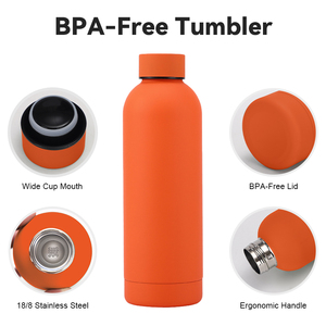 Gourde isotherme réutilisable en acier inoxydable avec logo personnalisé, 500 ml et 750 ml, anti-fuite, pour le voyage, le sport et la boisson - Product Image 5