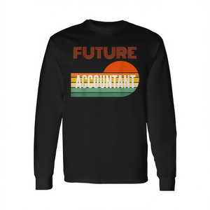 T-shirt promotionnel à manches longues pour les futurs comptables - Product Image 2