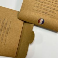 Boîte d'emballage personnalisée pour couches lavables pour bébé, enveloppe en papier kraft écologique avec trou découpé