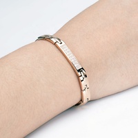 Accessoire de mode guérison sapin magnétique 316L acier inoxydable énergie bijoux Bracelet