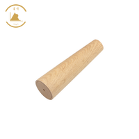 Pied de canapé rond en bois de hêtre, pied de remplacement pour meubles, en bois massif, 5 unités