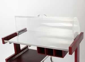 Carrito de Repostería de Acero Inoxidable C-27 con 3 Niveles, Tapa Abatible y Ruedas para Pasteles, Tartas y Panadería - Product Image 2