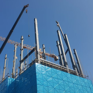 Bangunan struktur baja gudang Prefab bangunan prefabrikasi komersial