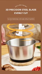Mélangeur de légumes électrique hachoir à nourriture verre mini plastique intelligent bébé magique, hachoir à viande <span class=keywords><strong>pour</strong></span> le ménage/ - Product Image 5