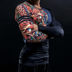 T-shirt da <span class=keywords><strong>uomo</strong></span> con stampa 3D stile cinese a compressione drago <span class=keywords><strong>abbigliamento</strong></span> Casual per feste t-shirt Fitness <span class=keywords><strong>taglie</strong></span> <span class=keywords><strong>forti</strong></span> - Product Image 2