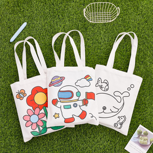 Borsa Shopper in Tela di Cotone Personalizzata con Logo Stampato, Motivo <span class=keywords><strong>a</strong></span> Lettere Semplici, Riutilizzabile, Promozionale, Carina, con Tracolla - Product Image 2