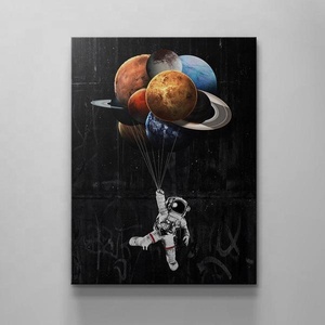 Áp Phích HD Wall Art Tóm Tắt Ngôi Sao Phi Hành Gia Trang Trí Nội Thất Trang Trí Tường Cổ Điển Vũ Trụ Và Hành Tinh Tranh Sơn Dầu Dán Tường - Product Image 4