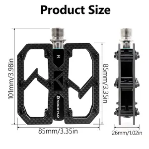 <span class=keywords><strong>Pedal</strong></span> de Fibra de Carbono KOCEVLO Ultraligero 195g <span class=keywords><strong>Eje</strong></span> de Titanio MTB 3 Rodamientos <span class=keywords><strong>Pedal</strong></span> de <span class=keywords><strong>Bicicleta</strong></span> de Carretera Antideslizante <span class=keywords><strong>Pedal</strong></span> de Carreras - Product Image 3