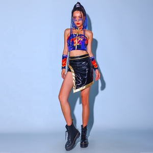 Vestido de poliéster sexy estampado para mujer, ideal para baile de jazz, actuaciones en discotecas y espectáculos empresariales. - Product Image 2