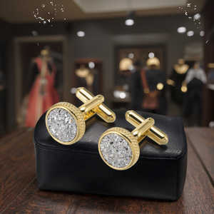 Gemelos de lujo con diamantes y cristales ostentosos al por mayor, <span class=keywords><strong>traje</strong></span> personalizado para hombre, <span class=keywords><strong>camisa</strong></span>, accesorio de moda, esmoquin de boda, joyería de moda, regalo - Product Image 6