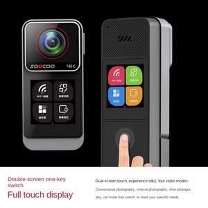 Caméra d'action miniature 4K avec écran tactile, anti-vibrations, étanche jusqu'à 30 m, enregistrement vidéo 4K - Product Image 6