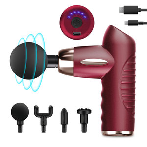 Massage Súng xách tay fascia súng 4 hoán đổi cho nhau đầu massage 6 tốc độ sâu mô cơ bắp Massager cho cơ thể thư giãn hình - Product Image 2