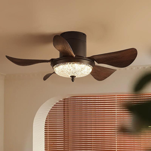 <span class=keywords><strong>Ventilateur</strong></span> <span class=keywords><strong>de</strong></span> <span class=keywords><strong>plafond</strong></span> LED style ancien OEM ODM avec moteur DC pour chambre/étude, corps en ABS fantaisie AC/DC, télécommande, design asiatique, intensité variable - Product Image 2