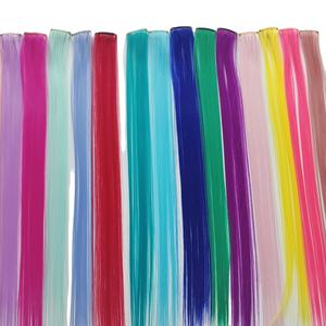 Extensions de <span class=keywords><strong>cheveux</strong></span> synthétiques longues et droites, colorées, avec 1 clip, mèches arc-en-ciel, extensions de <span class=keywords><strong>cheveux</strong></span> à clipser - Product Image 4